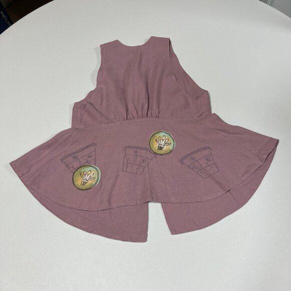 Blue Fish Dusty Rose Vest with 3 Buttons - Picture 6 of 16